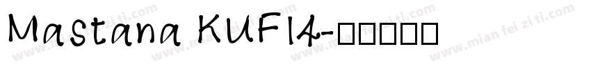 Mastana KUFI4字体转换